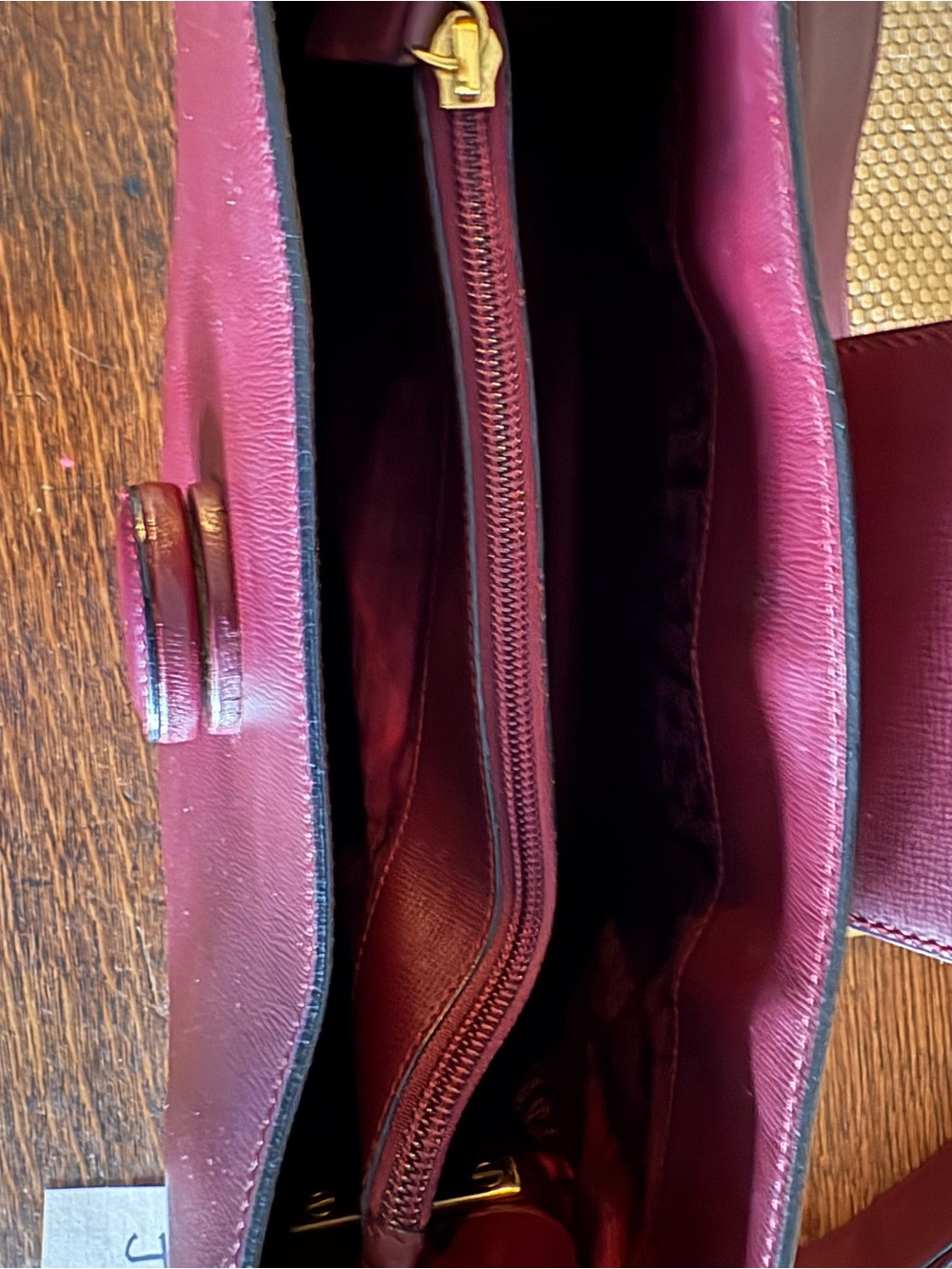 Cartier Must de Cartier Vintage Leather Shoulder Bag - Bordeaux Burgundy - Picture 10 of 14